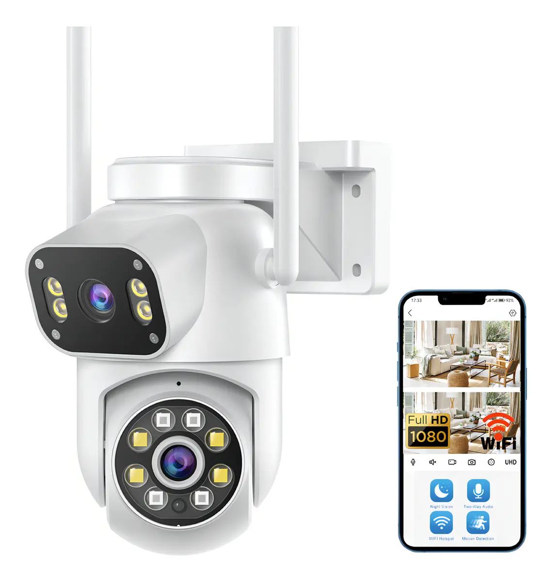Câmera de vigilância externa MVPsmart - Bivolt 110V/220V versao 2