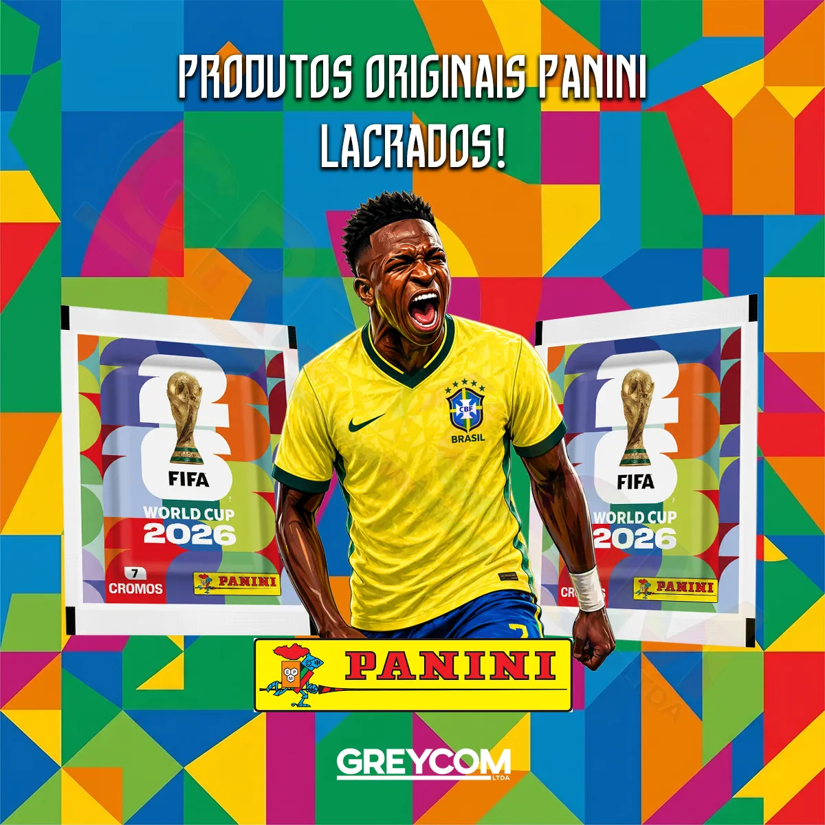 Kit 700 Figurinha Do Álbum Copa Do Mundo 2026- 100 Envelopes versao 2